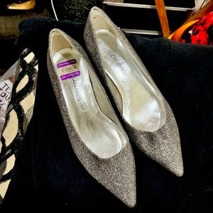 NWT Caparros Crystal Sparkle Low Heels, sz 8
